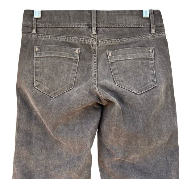 Banana Republic Gray Jeans Women’s Size 2 Classic Straight Leg Distressed Hem - Picture 6 of 9